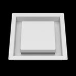 6x6 wall vent cover, front view