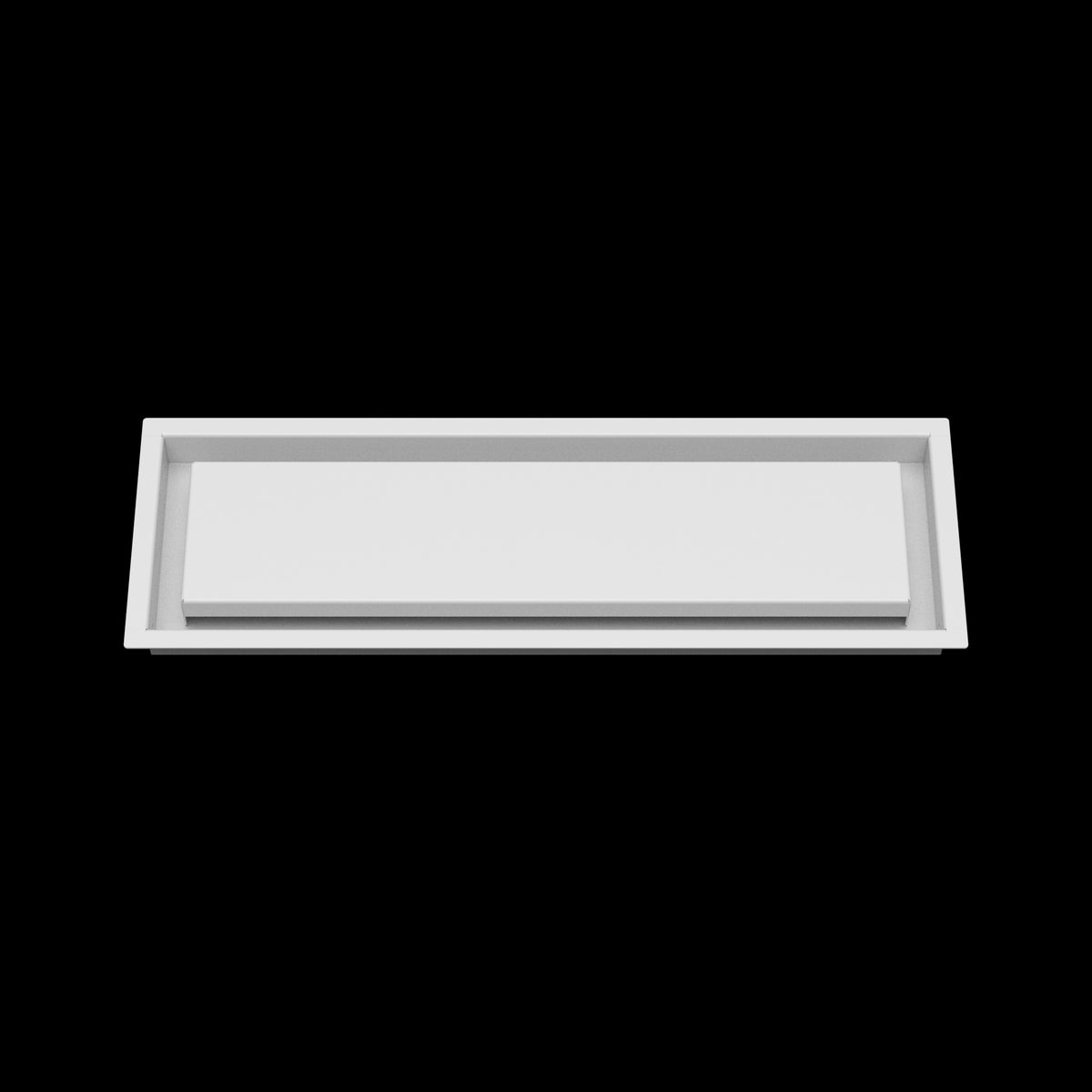 6x20 wall vent cover, front view