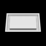 8x13 ceiling vent cover, front view