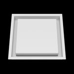 10x10 wall vent cover, front view