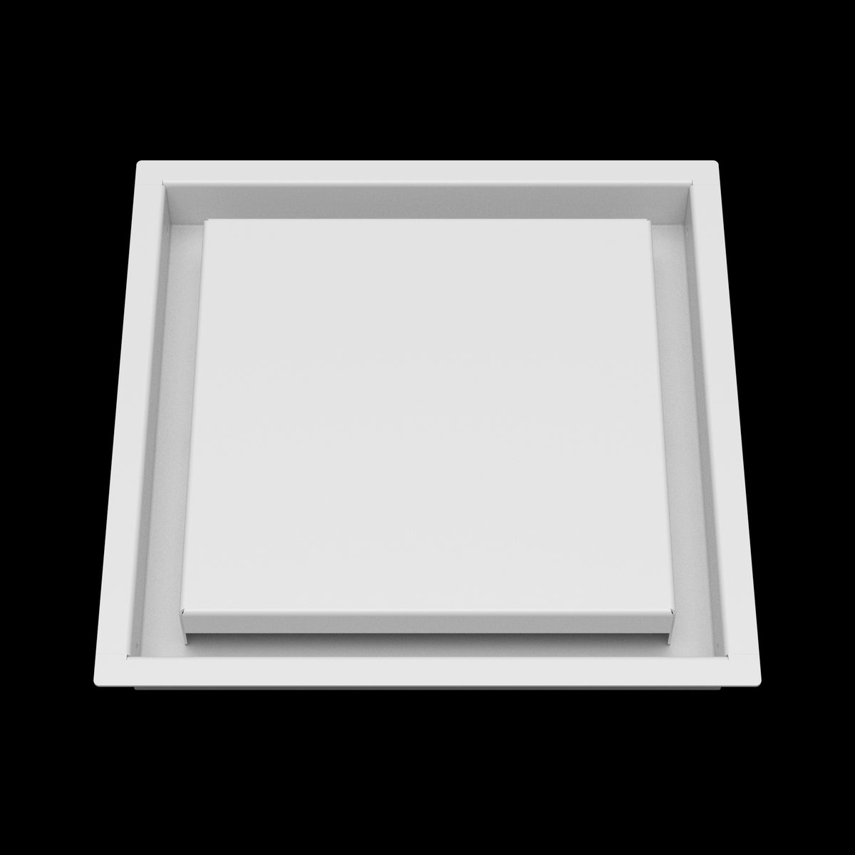 10x10 wall vent cover, front view