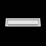 4x17 wall vent cover, front view