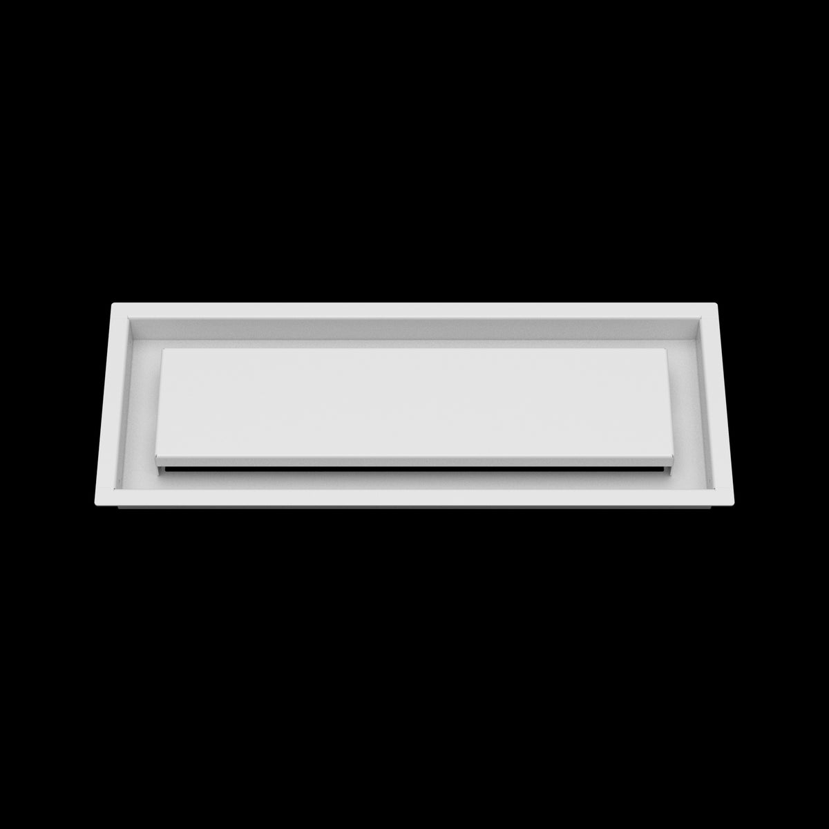 6x17 ceiling vent cover, front view
