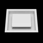 6x7 ceiling vent cover, front view