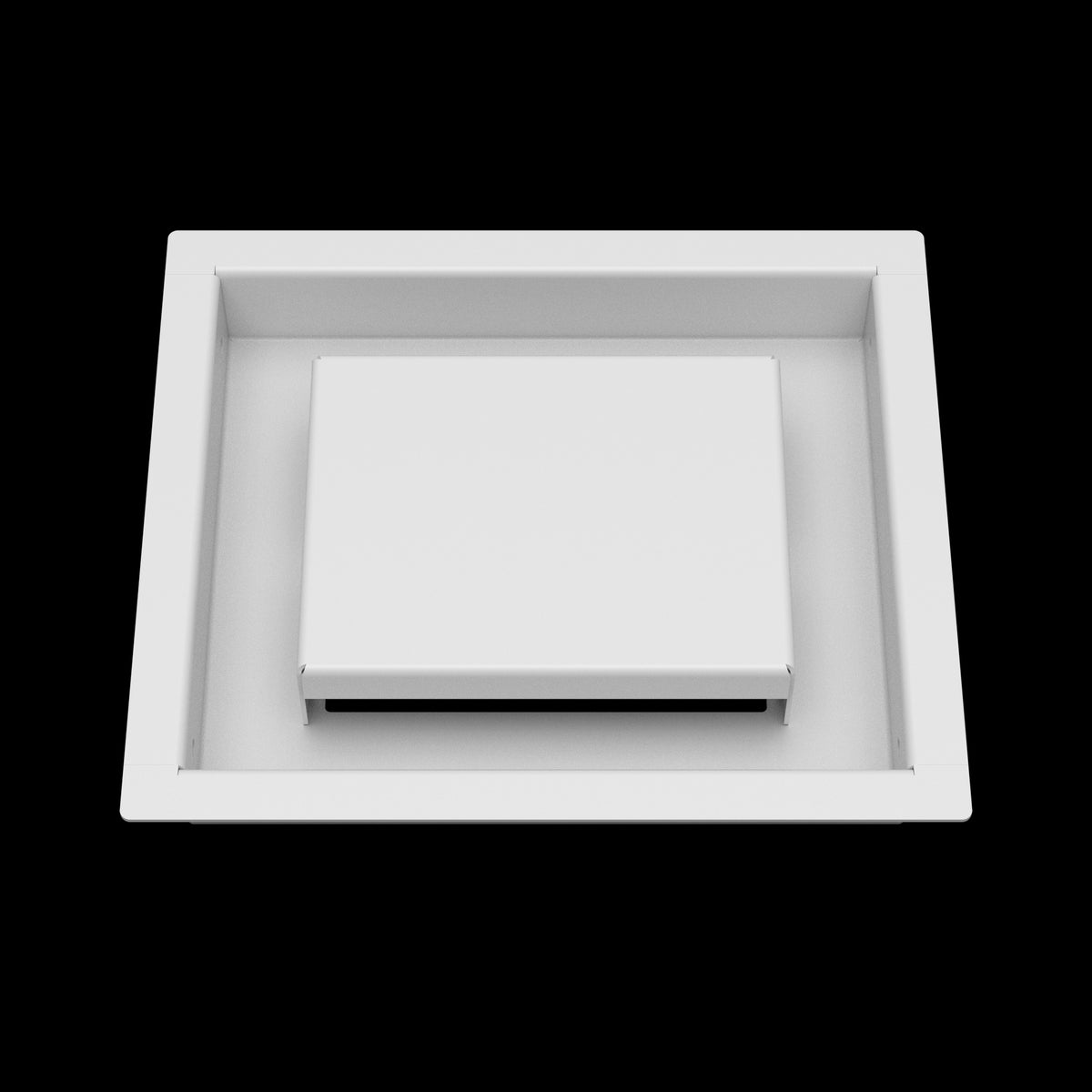 6x7 ceiling vent cover, front view