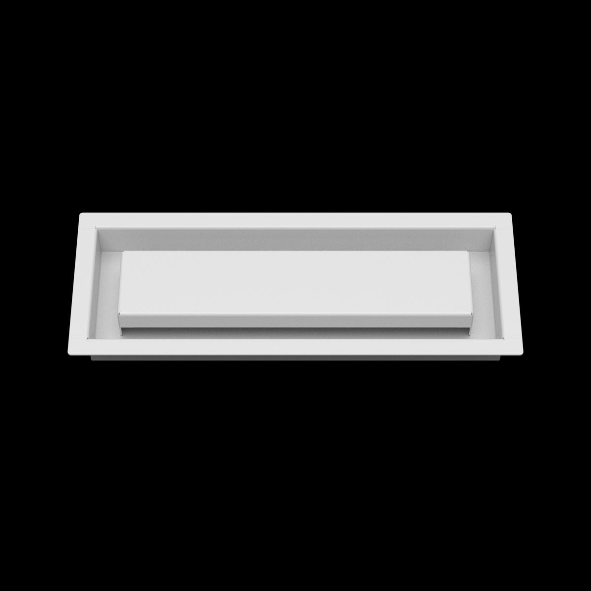 4x12 wall vent cover, front view
