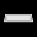 6x18 ceiling vent cover, front view