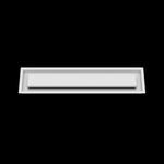 5x23 ceiling vent cover, front view
