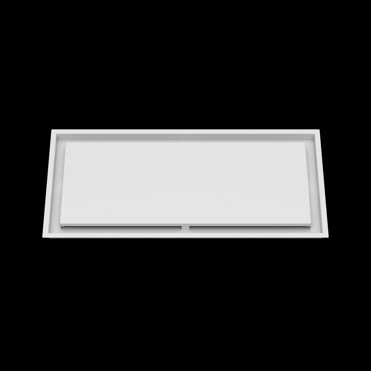 12x27 ceiling vent cover, front view