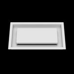 6x11 ceiling vent cover, front view