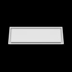 10x28 wall vent cover, front view