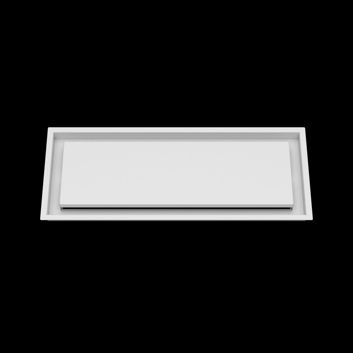 9x23 ceiling vent cover, front view