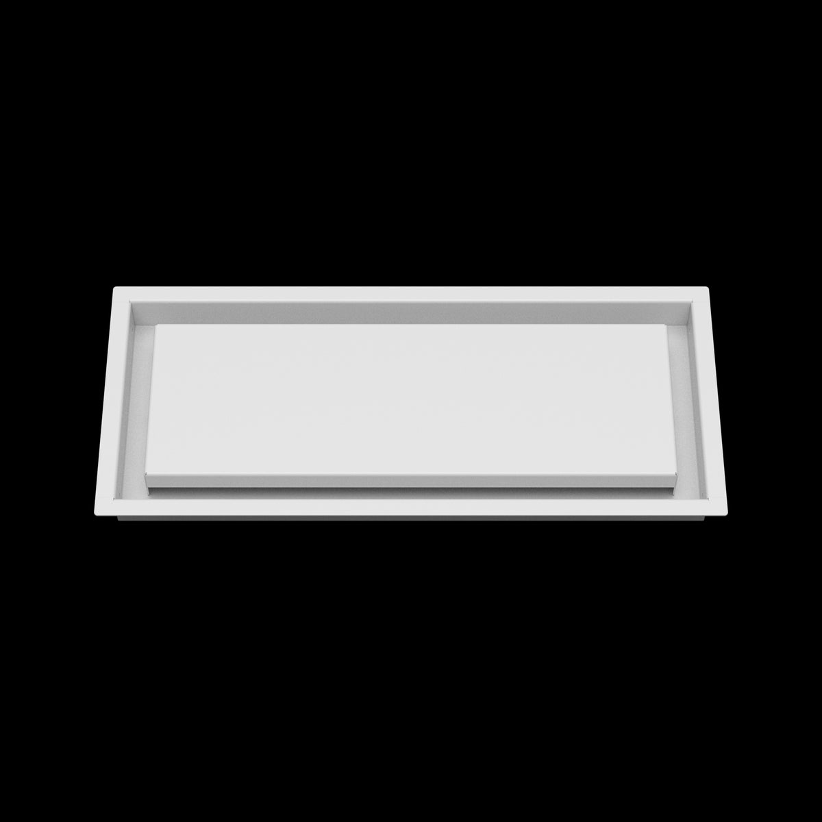 7x17 wall vent cover, front view