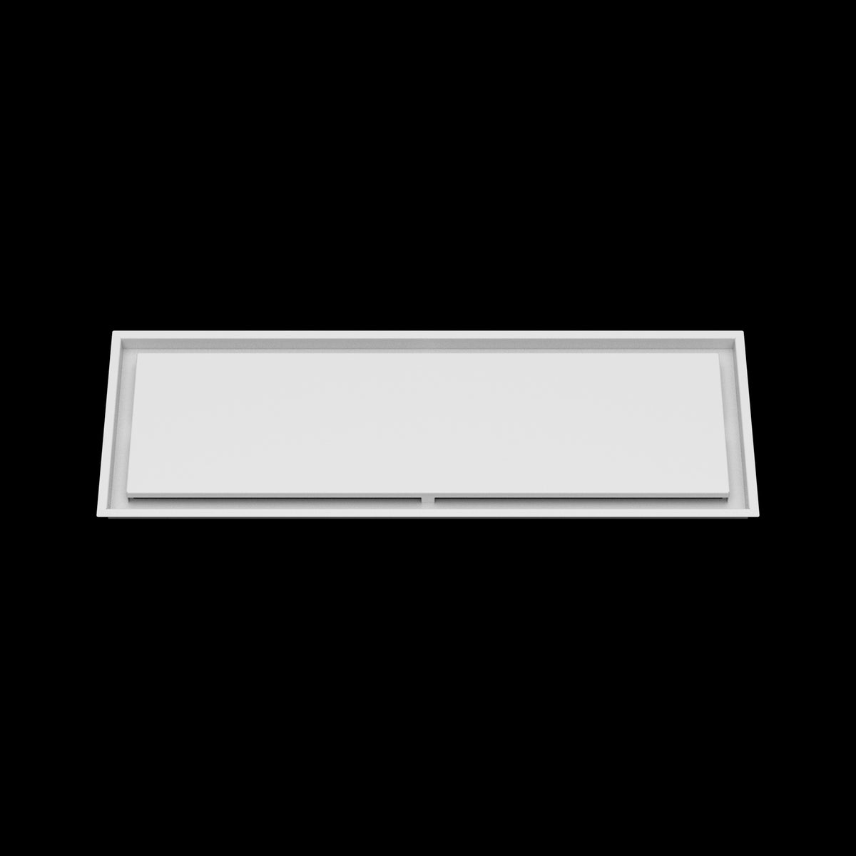 12x37 ceiling vent cover, front view