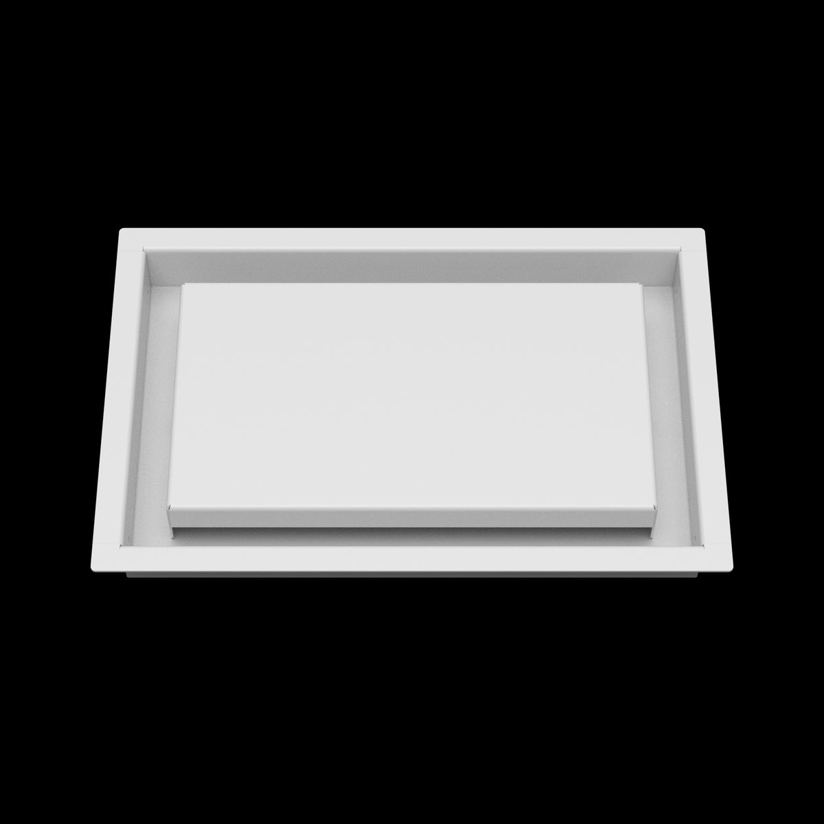 7x11 wall vent cover, front view