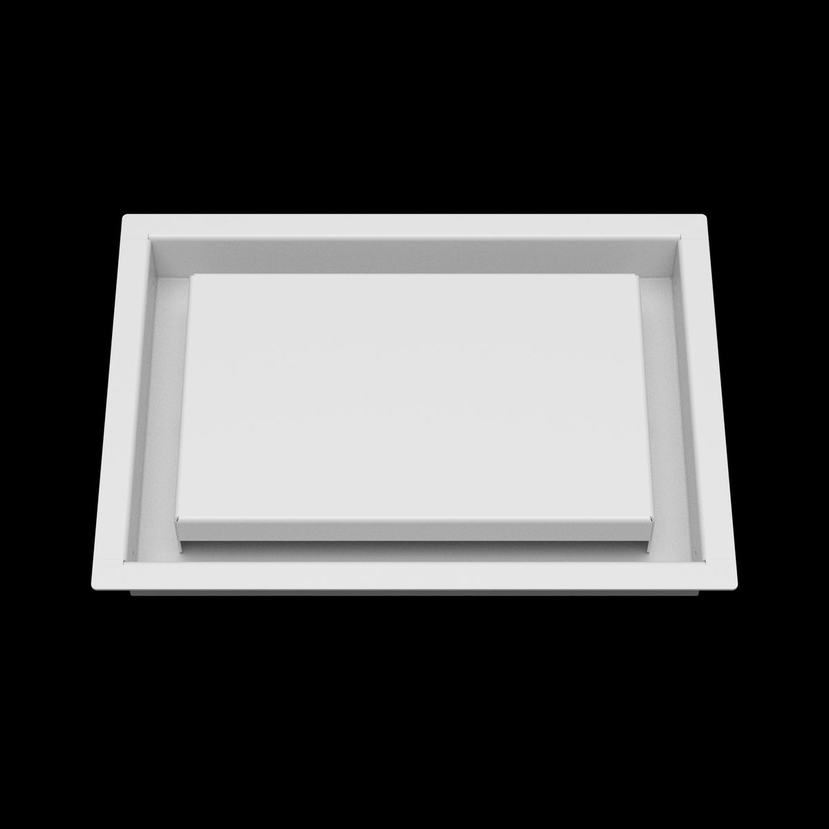 7x10 wall vent cover, front view