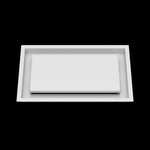 8x14 ceiling vent cover, front view