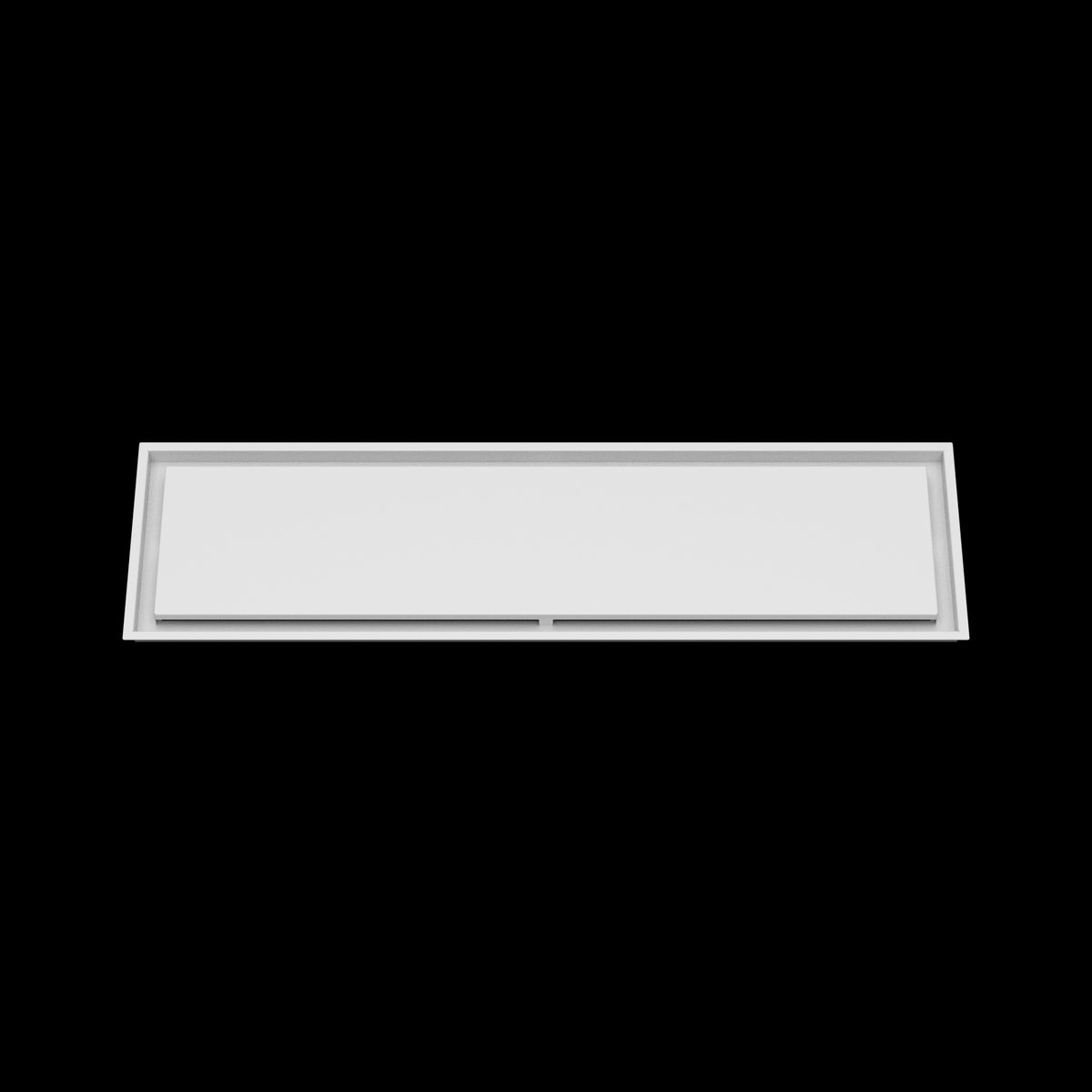12x45 ceiling vent cover, front view
