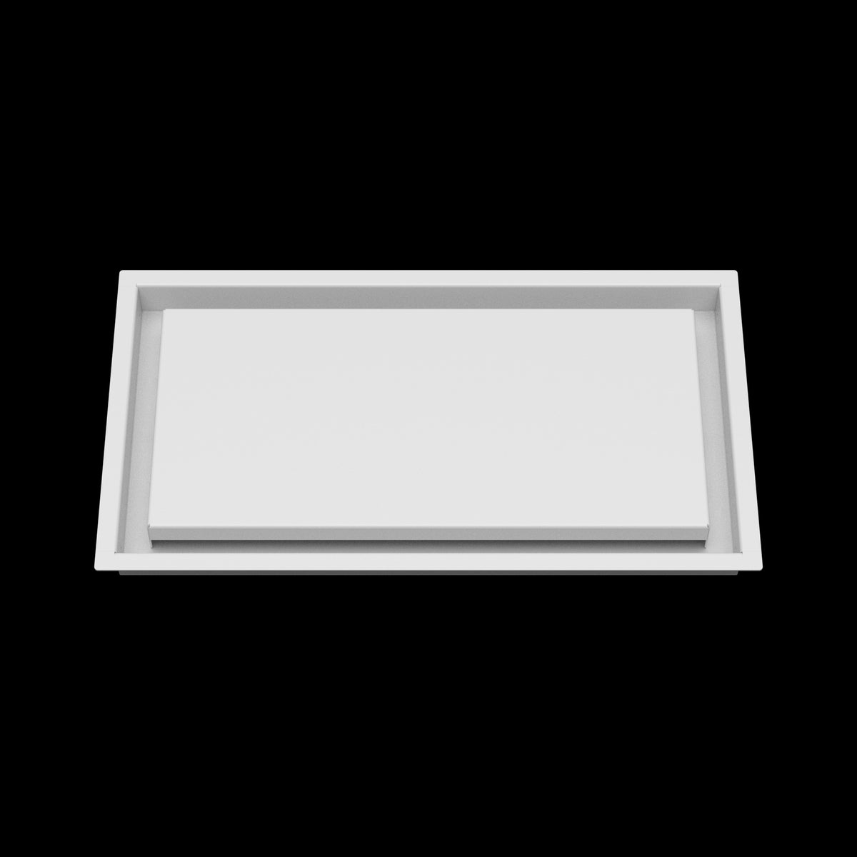 9x17 wall vent cover, front view