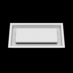 6x12 ceiling vent cover, front view