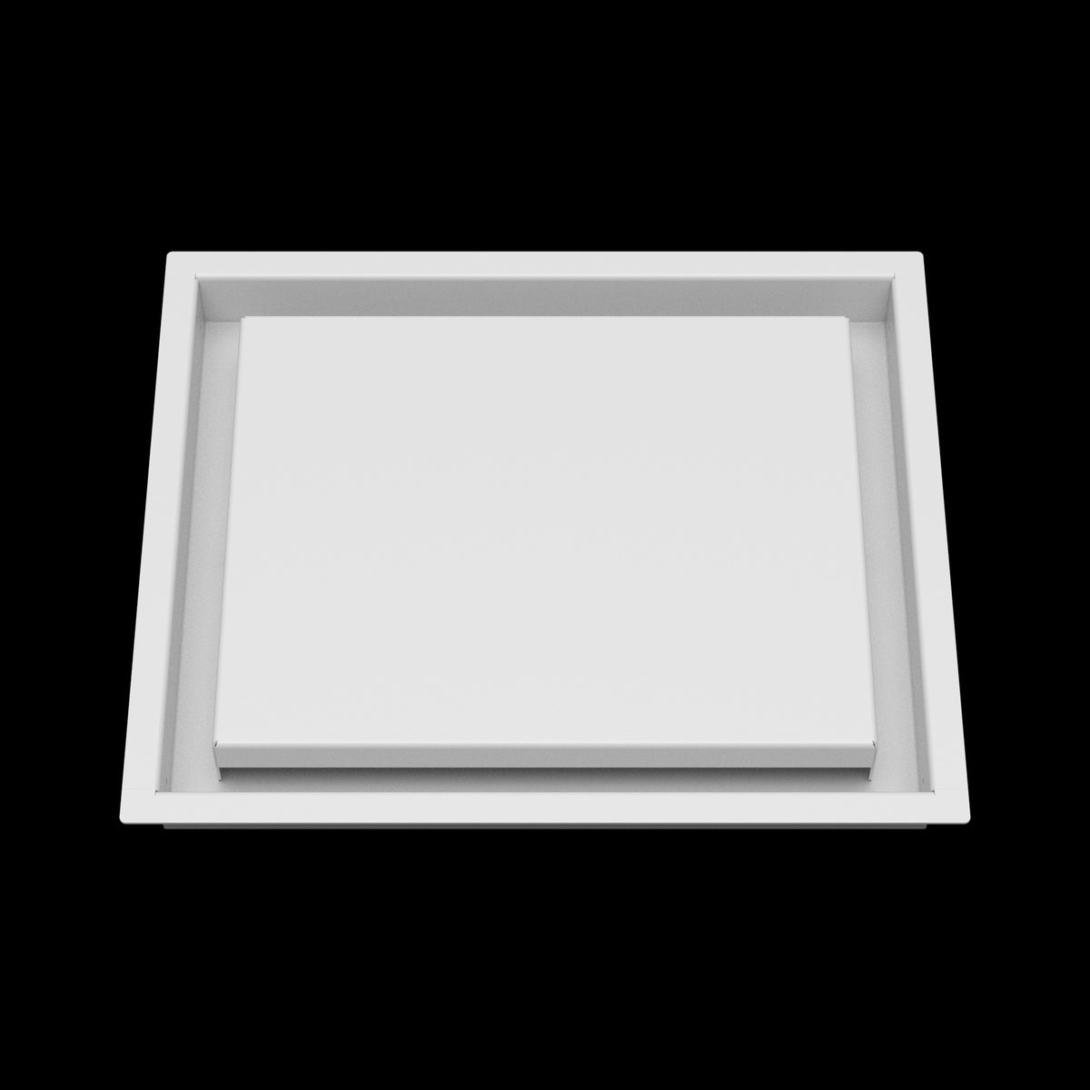 10x12 wall vent cover, front view