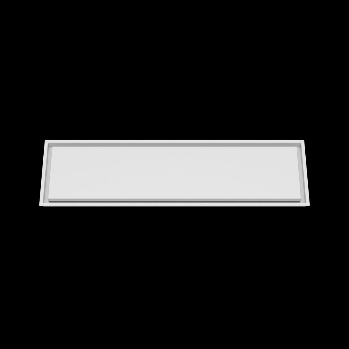 12x43 wall vent cover, front view
