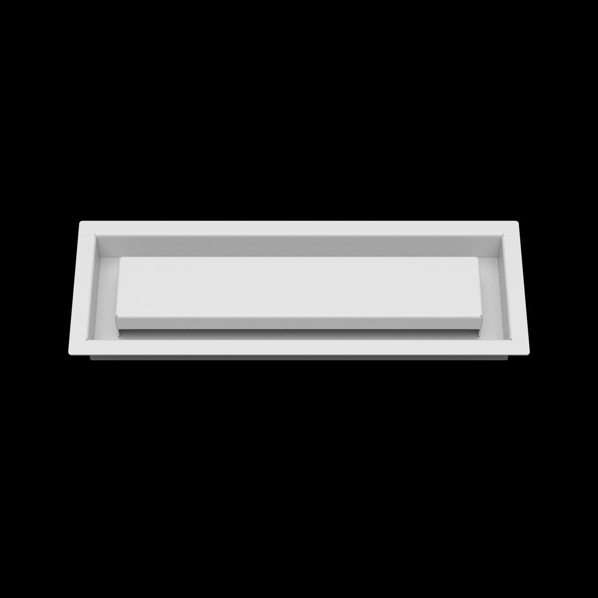 4x13 wall vent cover, front view