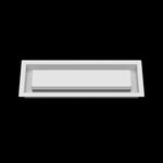 4x13 wall vent cover, front view