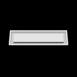 6x22 ceiling vent cover, front view