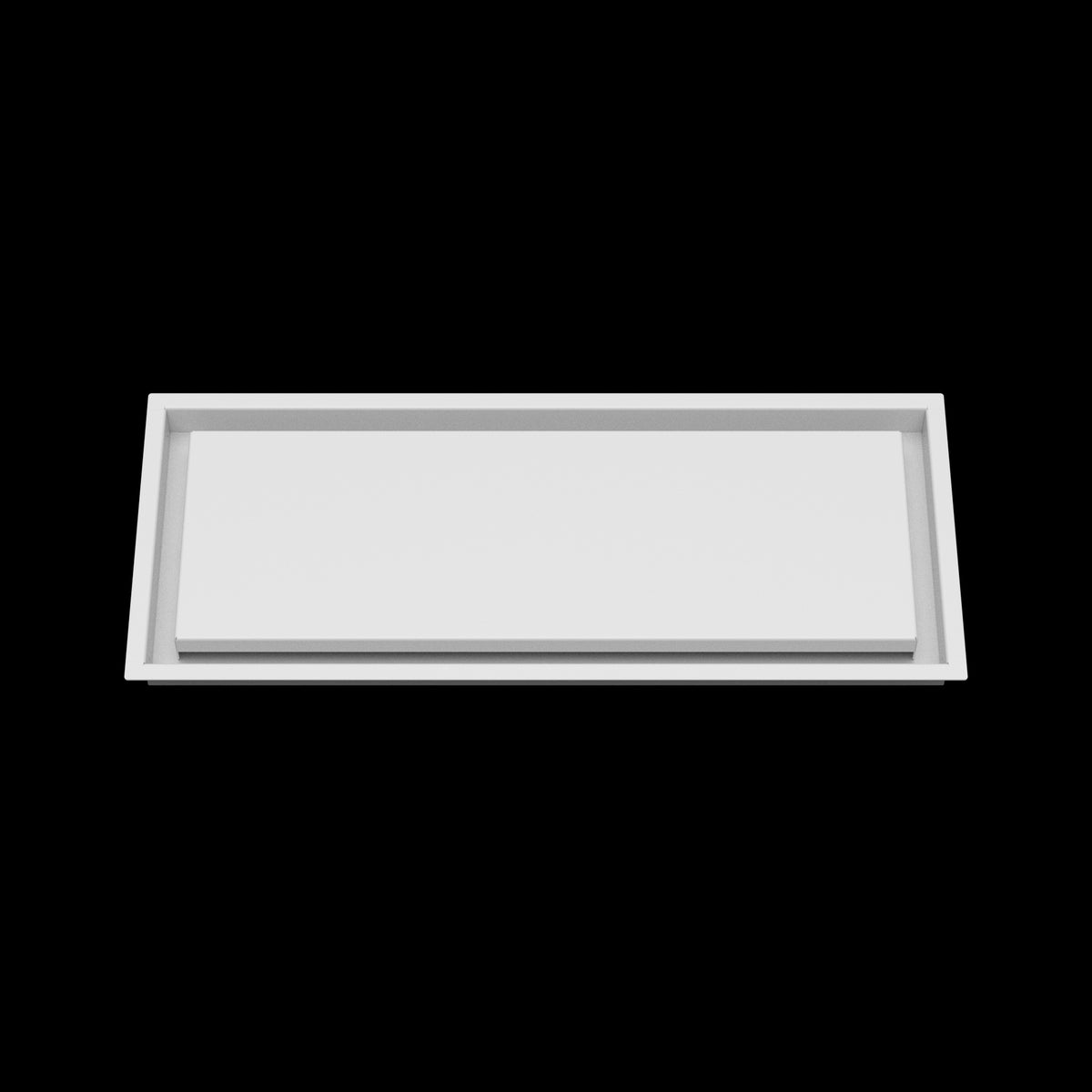 9x23 wall vent cover, front view
