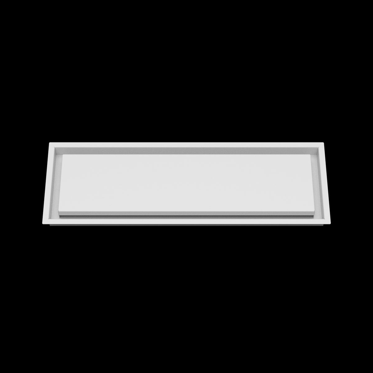 8x25 wall vent cover, front view
