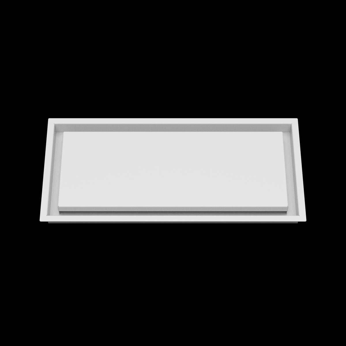 9x20 wall vent cover, front view