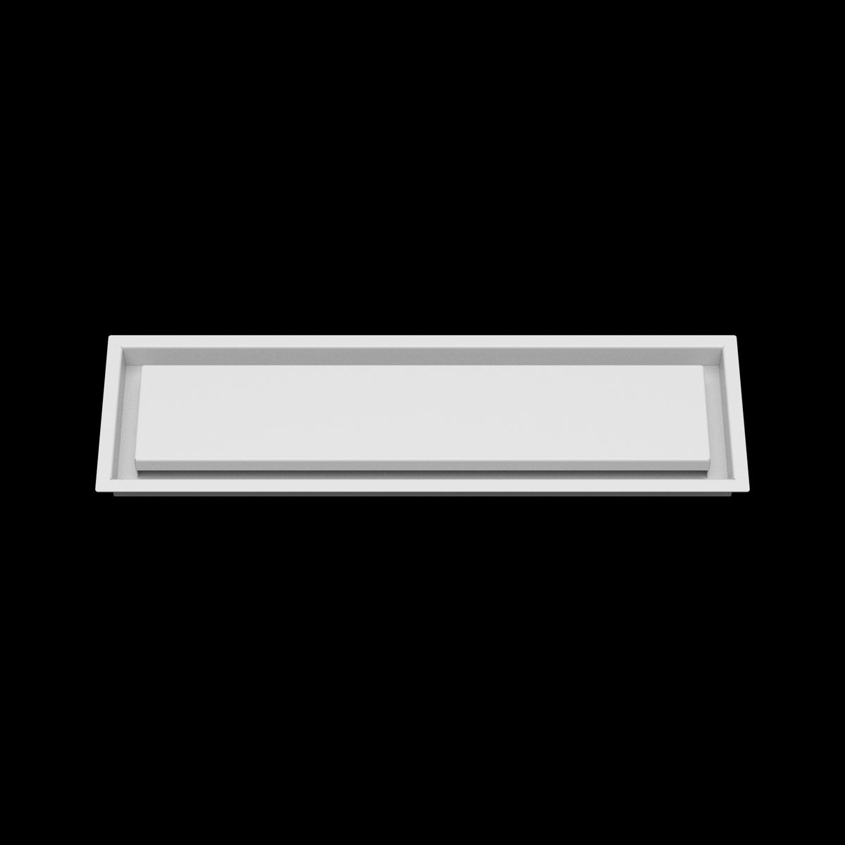 6x23 wall vent cover, front view