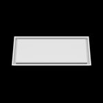 12x28 wall vent cover, front view
