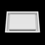 8x11 wall vent cover, front view