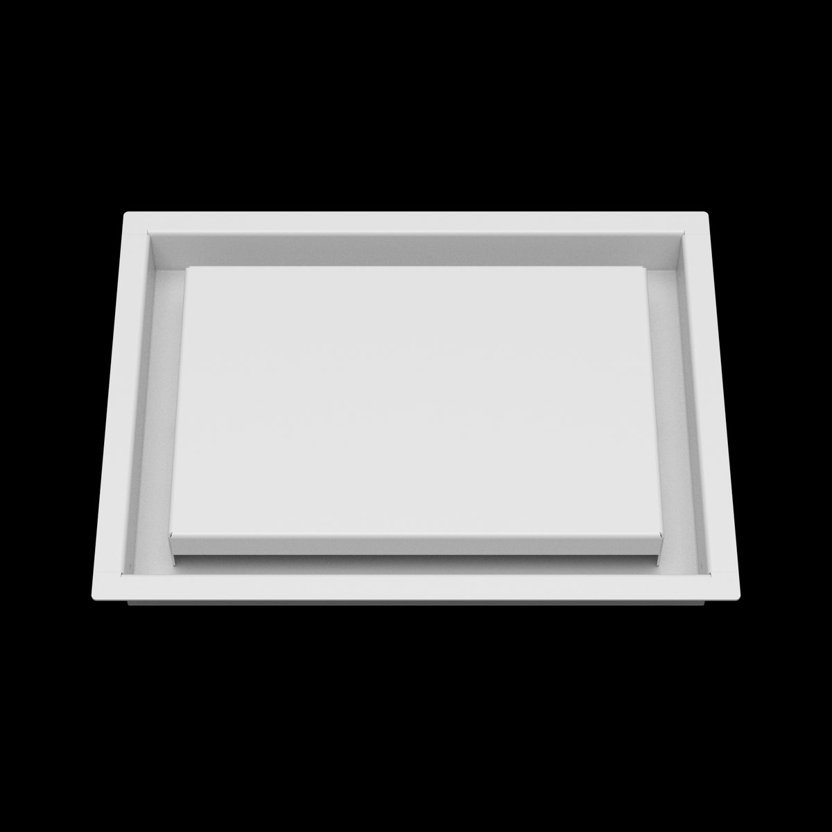 8x11 wall vent cover, front view