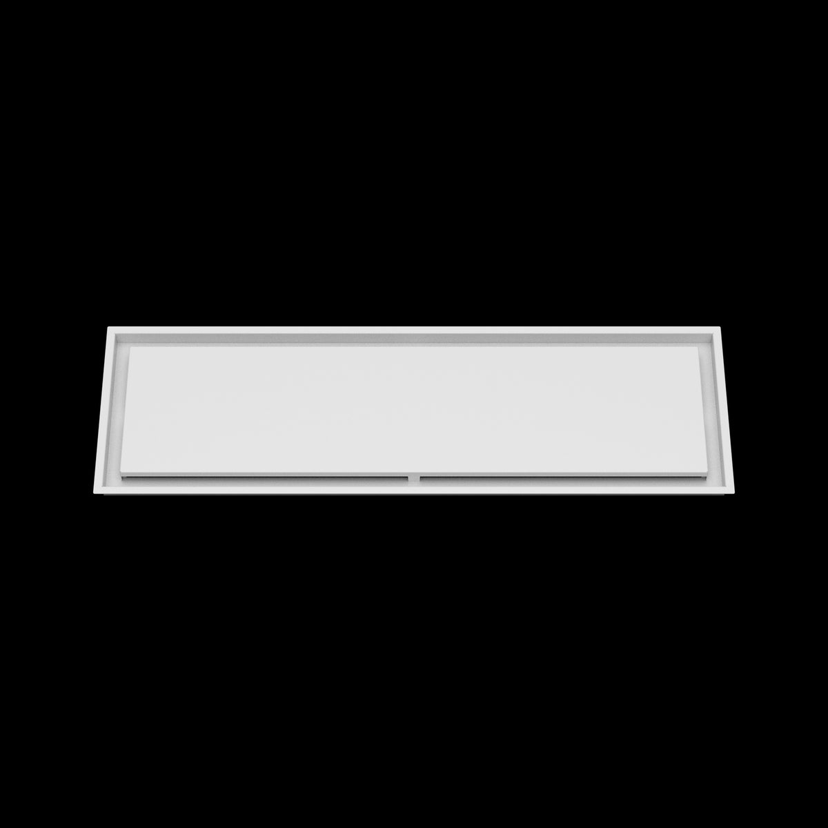12x40 ceiling vent cover, front view