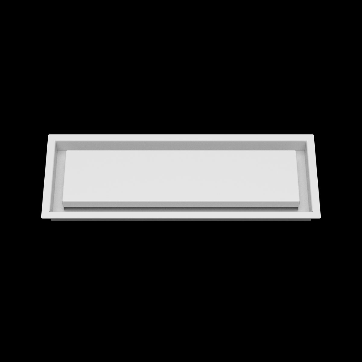 6x18 wall vent cover, front view