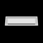 6x20 ceiling vent cover, front view