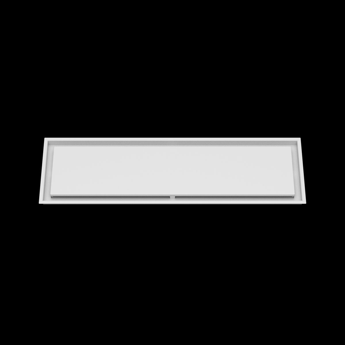 11x39 ceiling vent cover, front view