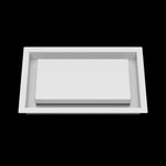 6x10 wall vent cover, front view