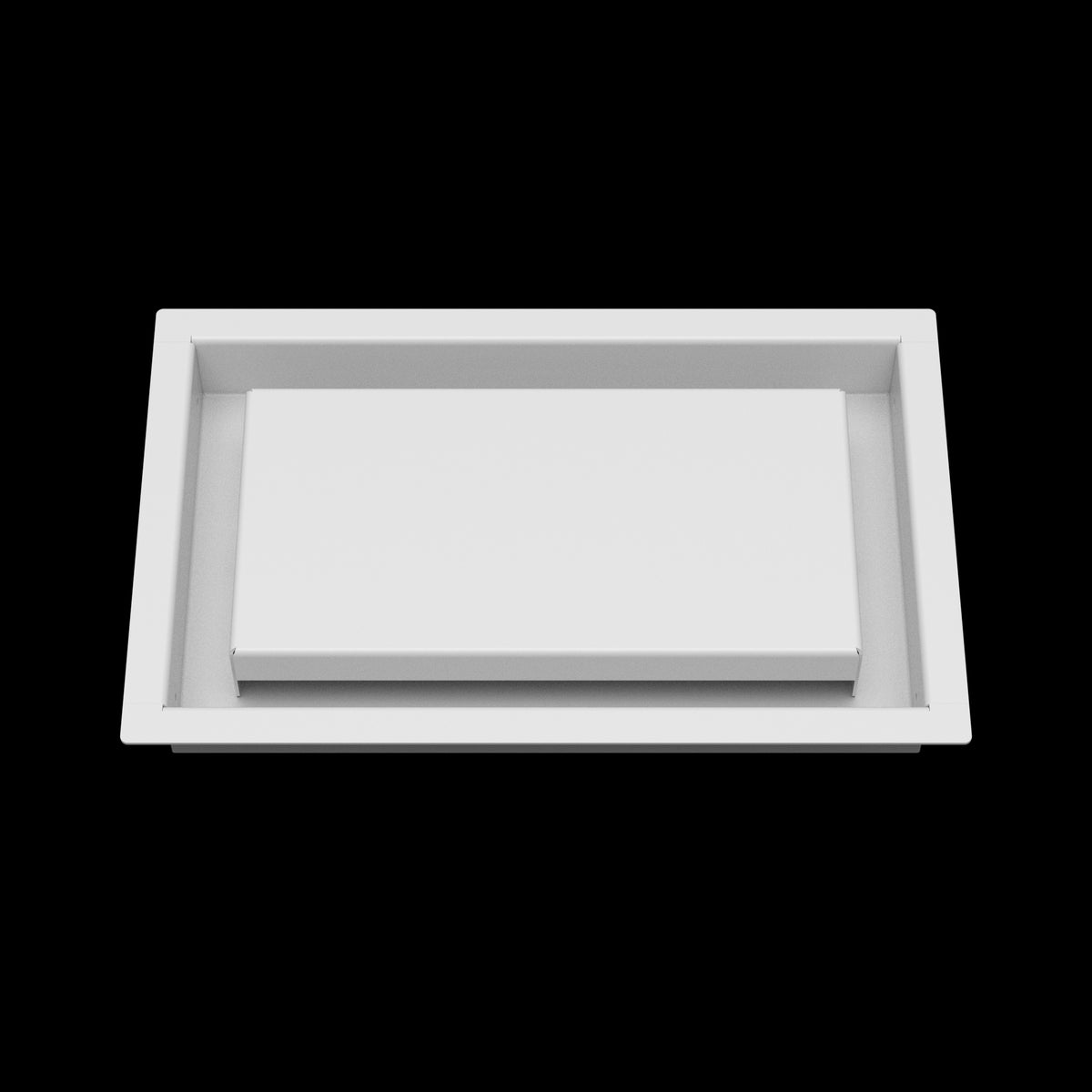 6x10 wall vent cover, front view