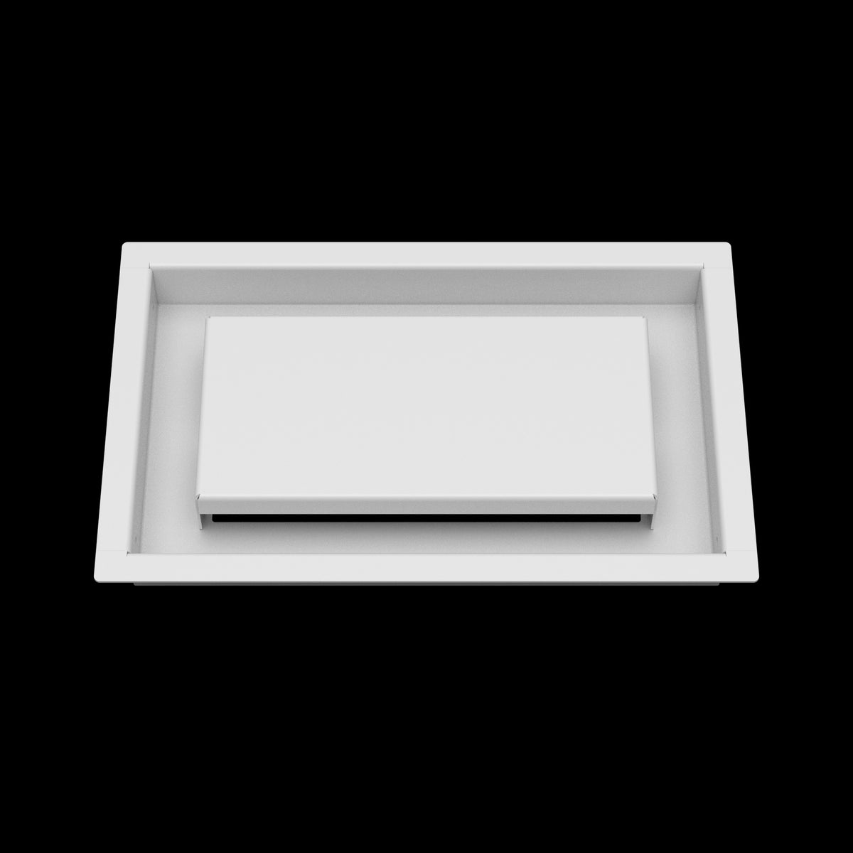 6x10 ceiling vent cover, front view