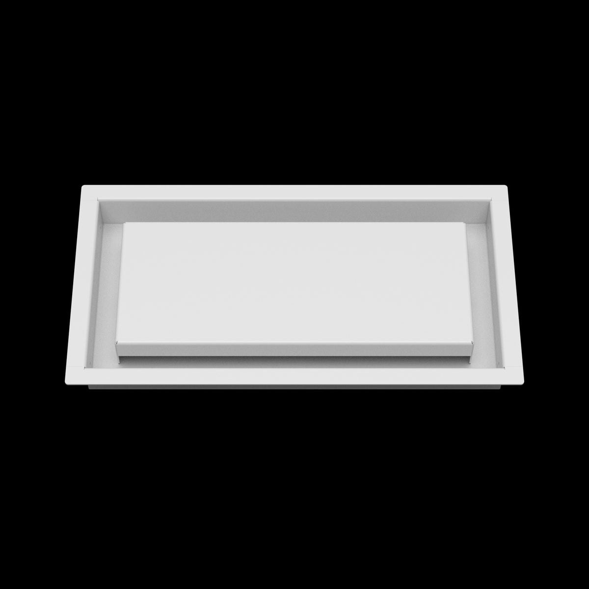 6x12 wall vent cover, front view