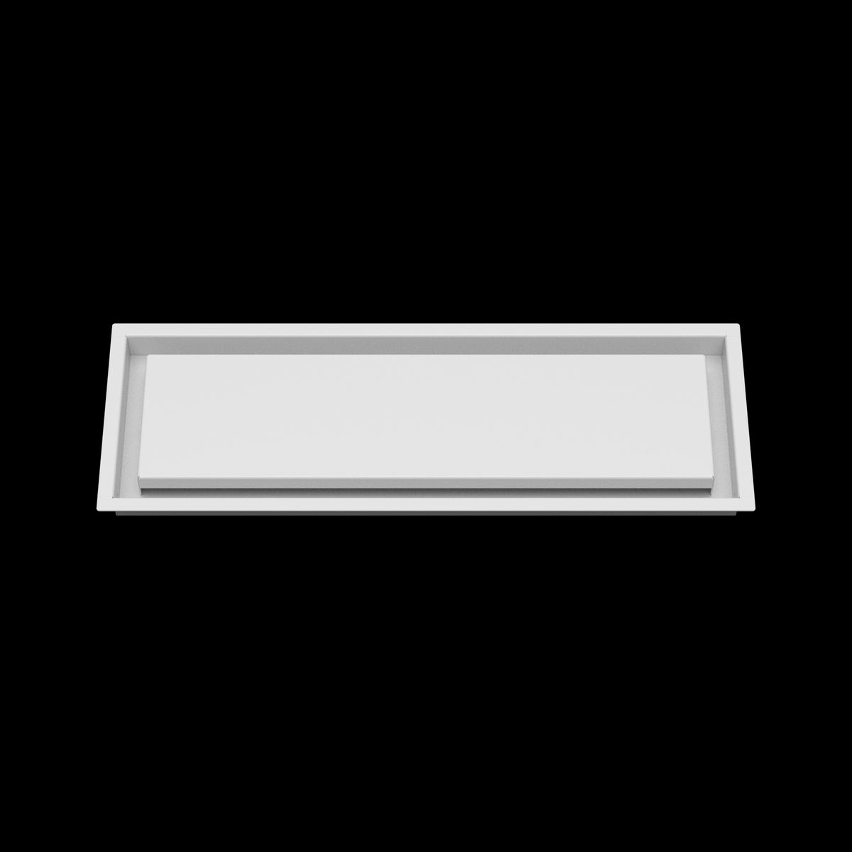 7x22 wall vent cover, front view