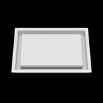 8x12 wall vent cover, front view
