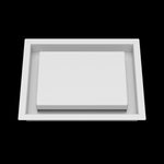 7x9 wall vent cover, front view