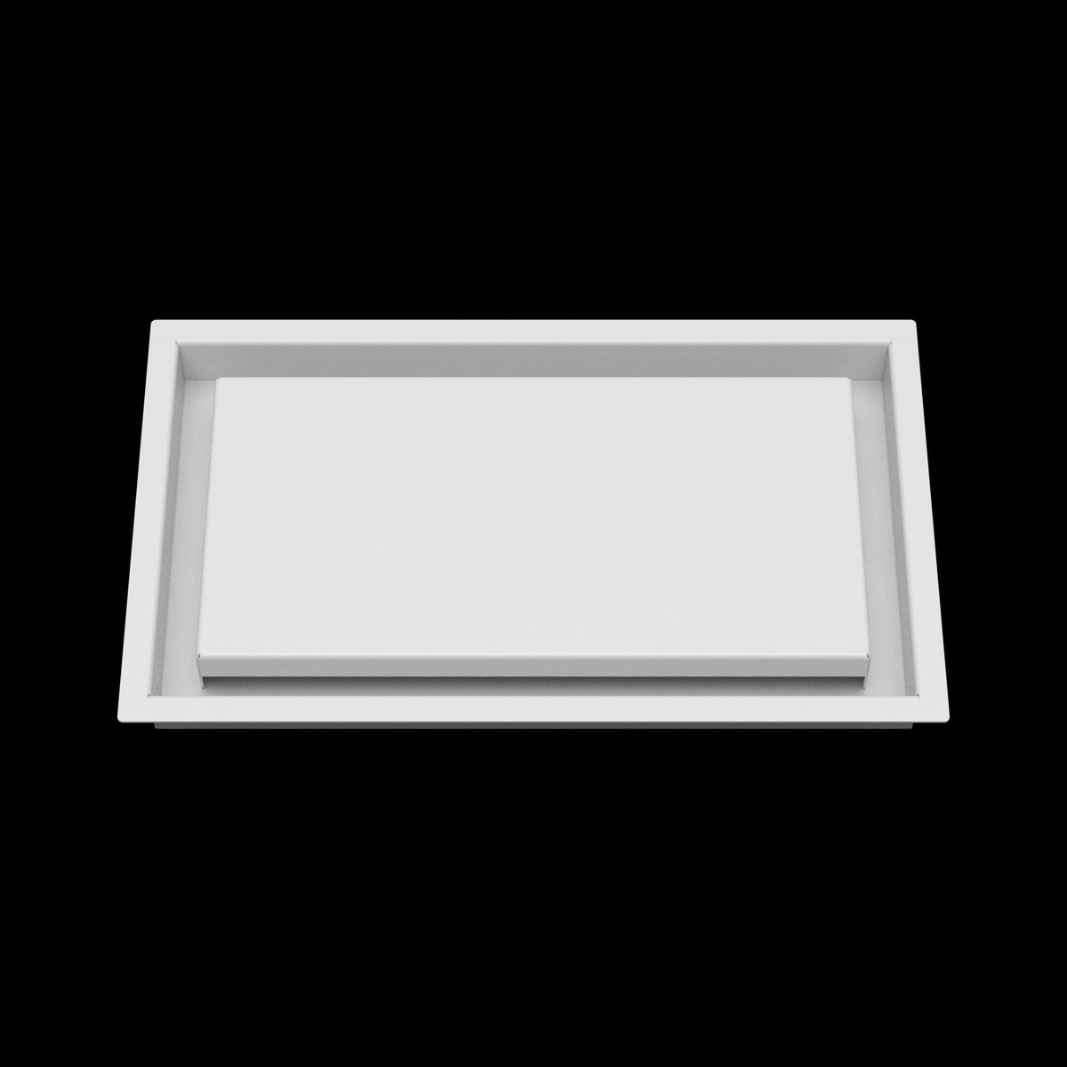 8x14 wall vent cover, front view