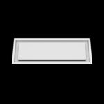8x22 ceiling vent cover, front view