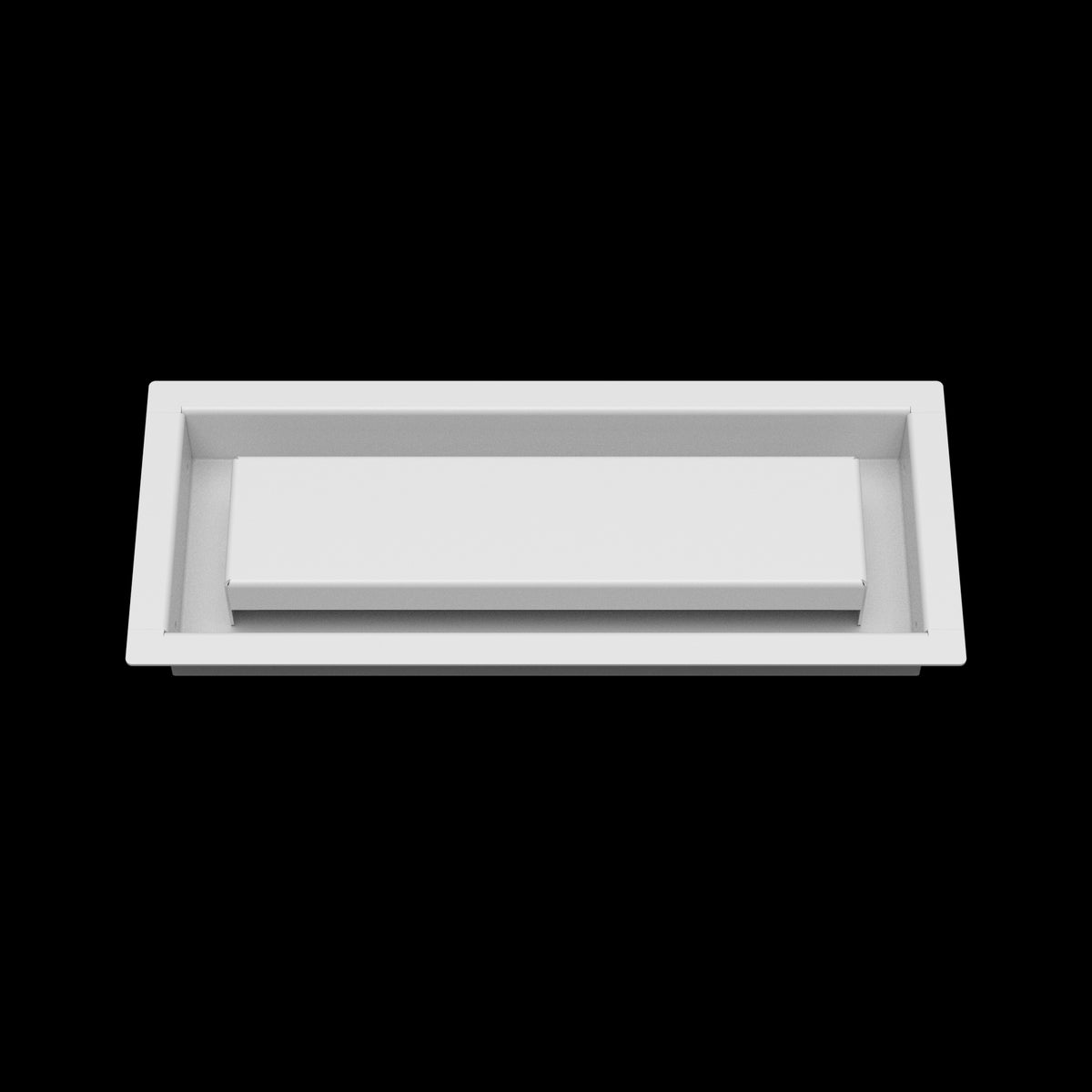 4x11 wall vent cover, front view